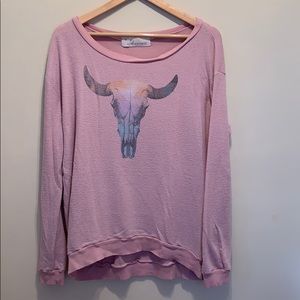 Cow Skull Sweatshirt Top ✨